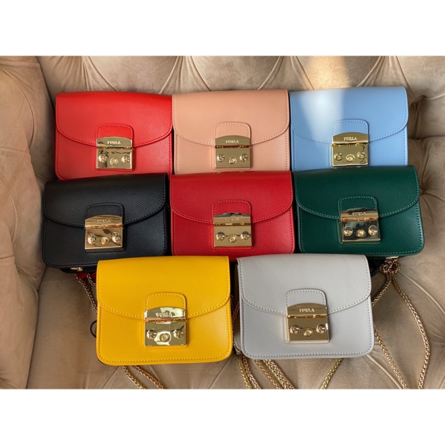 Túi khoá vuông da thật