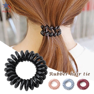 Set 1 / 5 / 10 Dây Buộc Tóc Xoắn Ốc Nhiều Màu