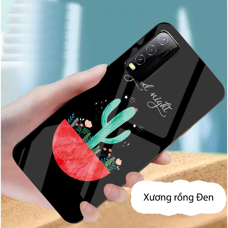 Ốp Vivo V19, Y20, Y20s, Y12s mặt kính gương bóng