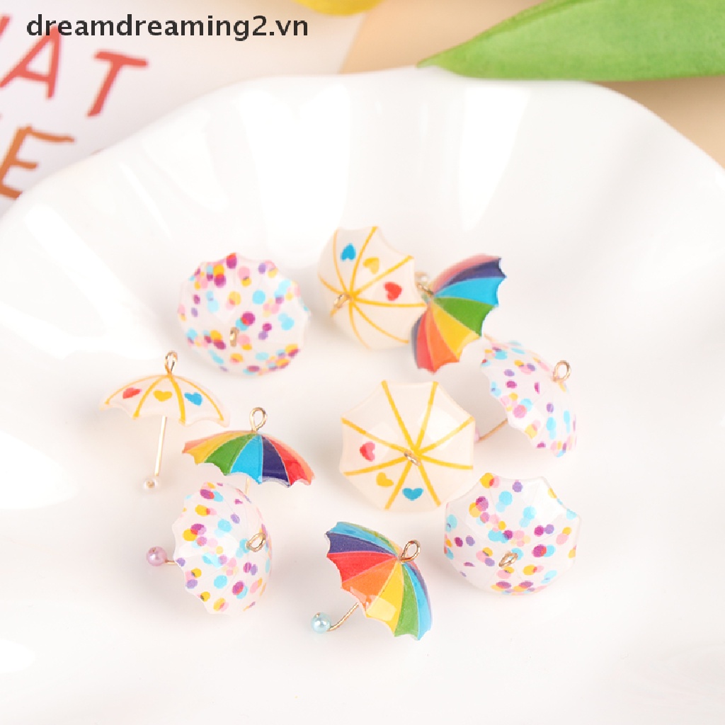 Bộ 5 Dù mini Tỉ Lệ 1 / 12 Xinh Xắn Dành Cho Búp Bê