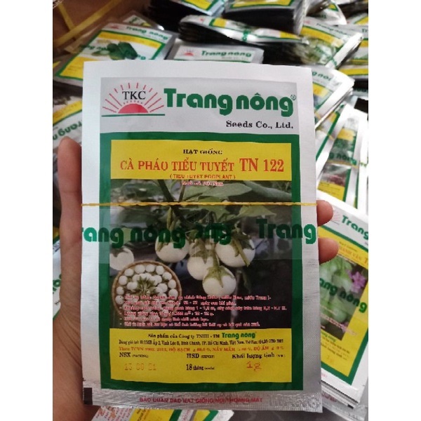 Gói 1gram Cà Pháo Trắng Cà Pháo Tiểu Tuyết Trang Nông Sai Trái, Thu Hoạch Nhiều Lần Trong Năm