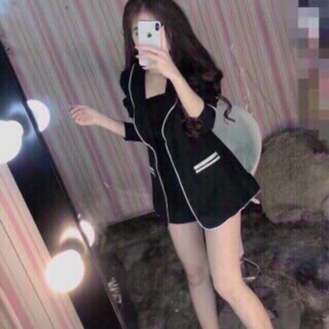 SÉT VEST 3 MÓN VIỀN NÉ ( QUẦN CÓ KHOÁ KÉO )