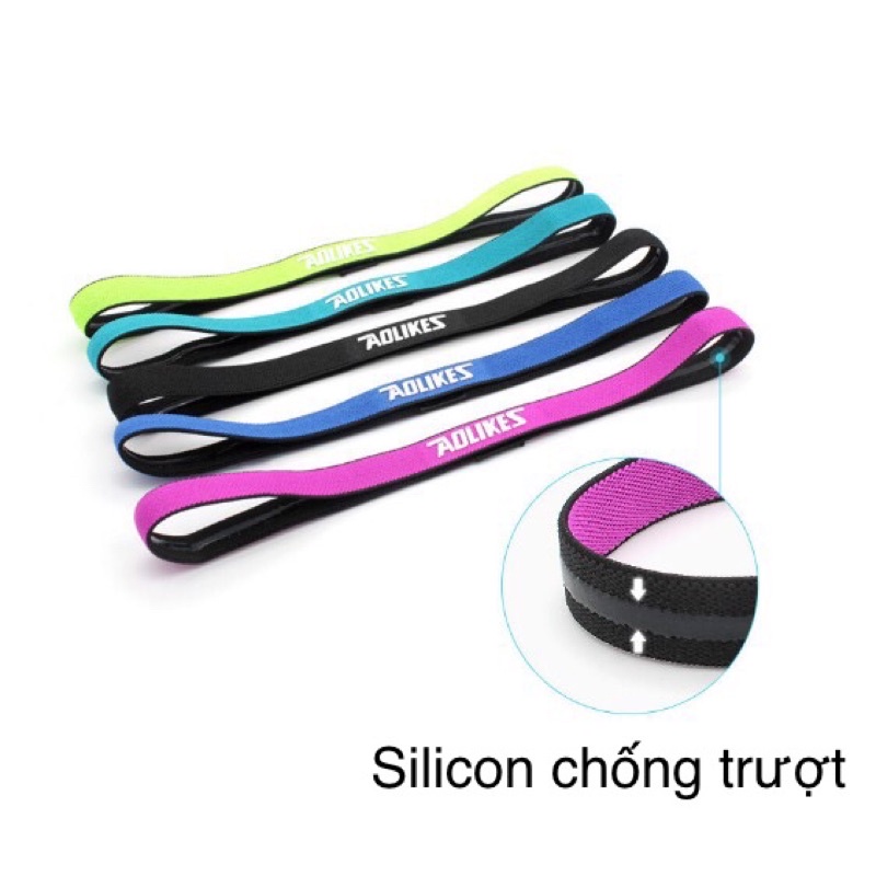 Băng Đô Nam Nữ Thể Thao Headband Aolikes A-2101 Thấm Hút Mồ Hôi Trán