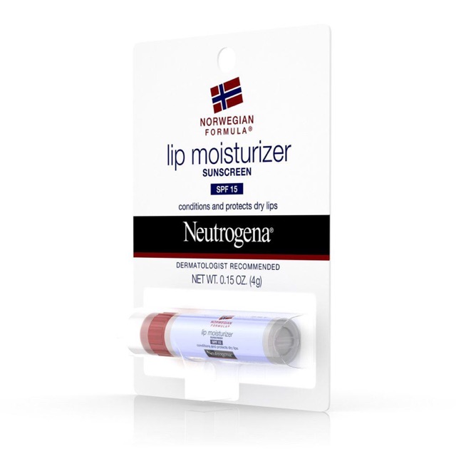 SON DƯỠNG MÔI NETROGENA NORWEGIAN LIP MOISTURIZER SUNCREEN SPF 15