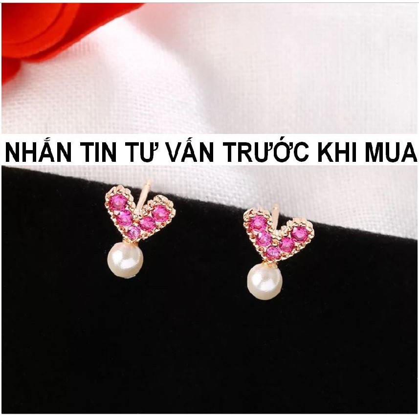 Bông tai nữ hàn quốc đính đá lấp lánh CHẤT LƯỢNG. Mua 5 giá sỉ ( NHƯ HÌNH 100 % ) (11)