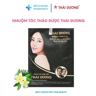 Nhuộm tóc Thảo Dược Thái Dương - Nhuộm tóc phủ bạc Hộp 5 gói