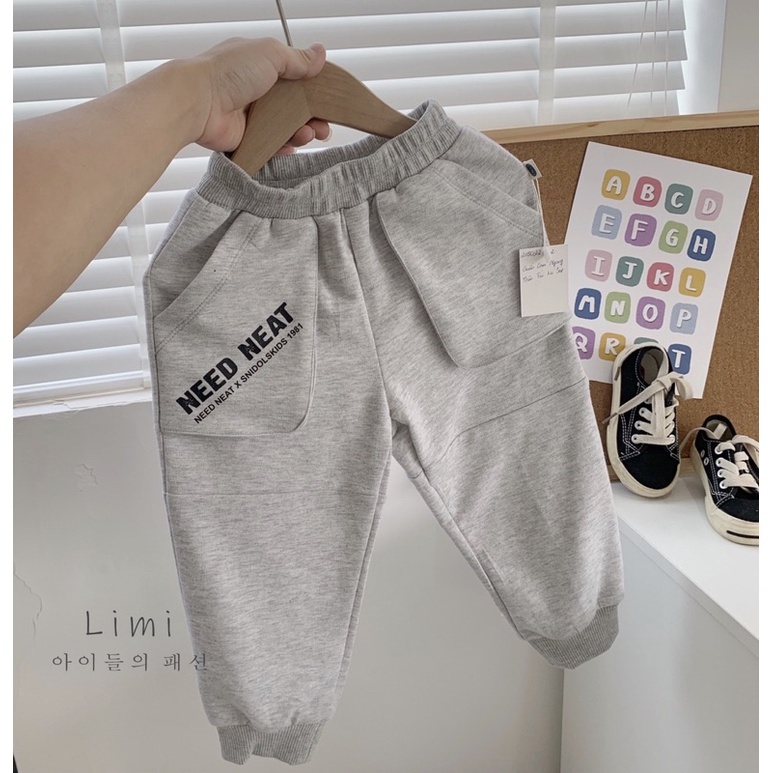 Quần nỉ Jogger bé trai