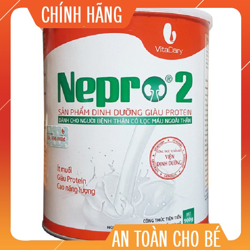 [HÀNG CHÍNH HÃNG] Sữa bột Nepro 2 lon 900g date mới nhất (cho người bệnh thận lọc máu ngoài)
