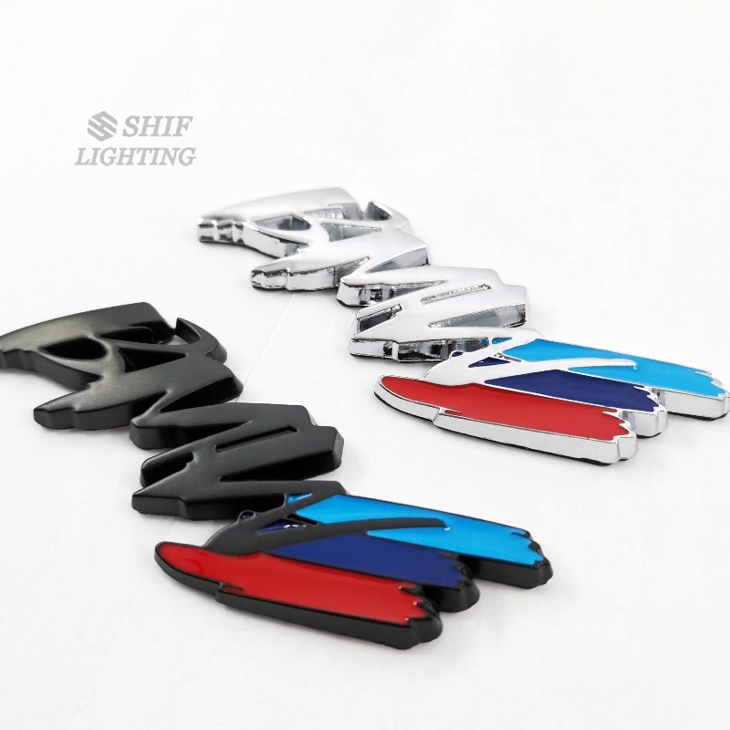 Nhãn dán họa tiết BMW bằng kim loại trang trí mặt sau xe hơi BMW