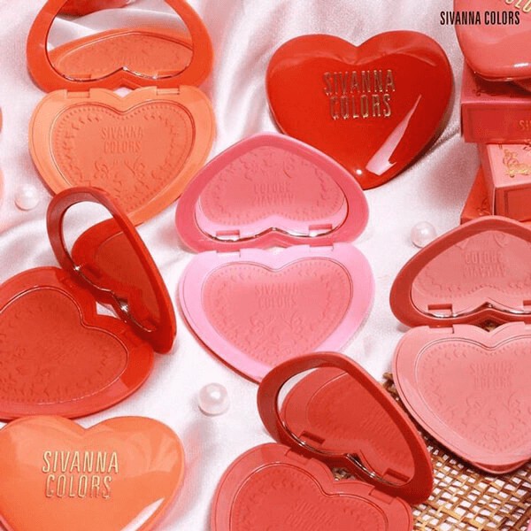 Phấn Má Hồng Lì Không Nhũ Sivanna Colors Tông Hồng Baby So Chic Blush HF6025 No.05