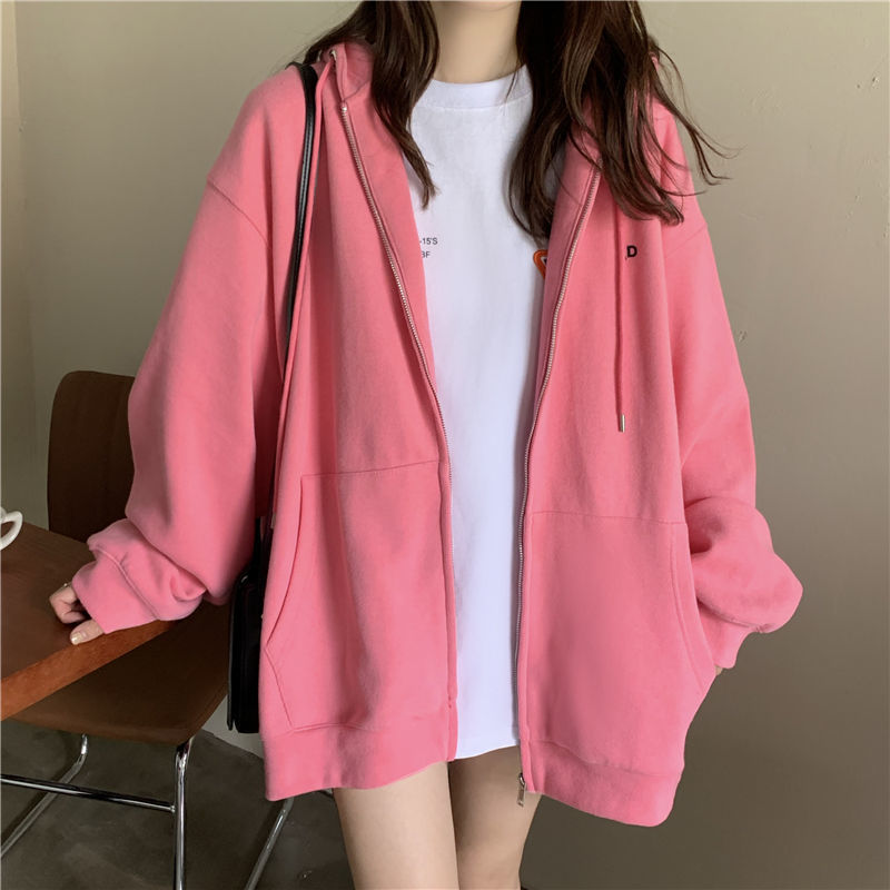 Áo Khoác Cardigan Vải Cotton Dáng Rộng Dài Tay Thời Trang Hàn Quốc 2021