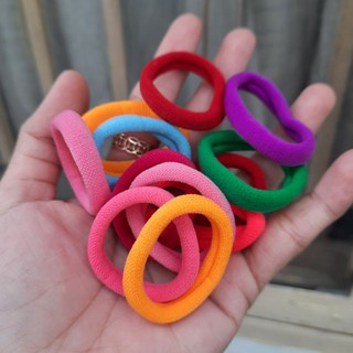 Túi 48 dây cột tóc nhiều màu cở nhỏ (Kt:3-3.5cm)