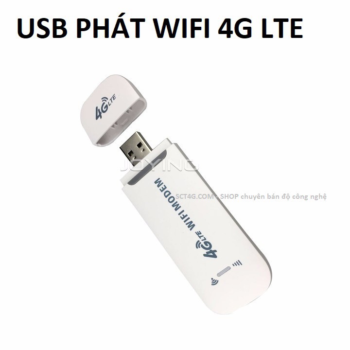 Cục phát sóng wifi di động không dây Dongle 4G LTE - Phát wifi chạy bằng sim điện thoại