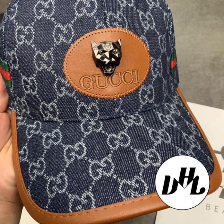 Mũ lưỡi Trai GC Jean Da Tag Gấu Thời Trang QC Unisex Nam Nữ