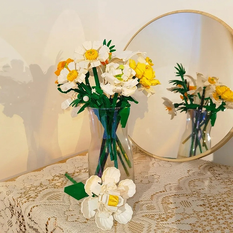 Khối Lắp Ráp 3D Hình Hoa Hồng DIY