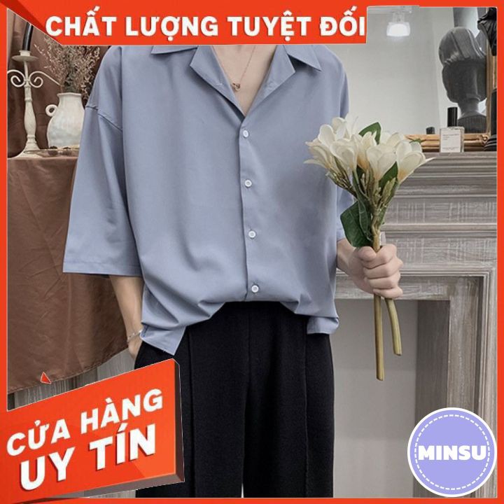 [THỜI TRANG HÈ] ÁO SƠ MI Ngắn Tay Sơ Mi CỔ VEST nhiều màu kiểu dáng thanh lịch Nam Nữ Unisex