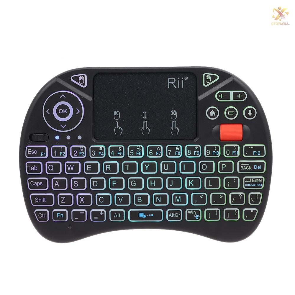 Bộ Bàn Phím Và Chuột Không Dây Rii X8 Plus 2.4ghz Cho Android Tv Box Smart Tv Pc