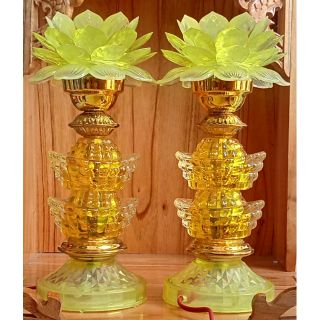 Cặp đèn cục vàng bông sen mạch điện tử