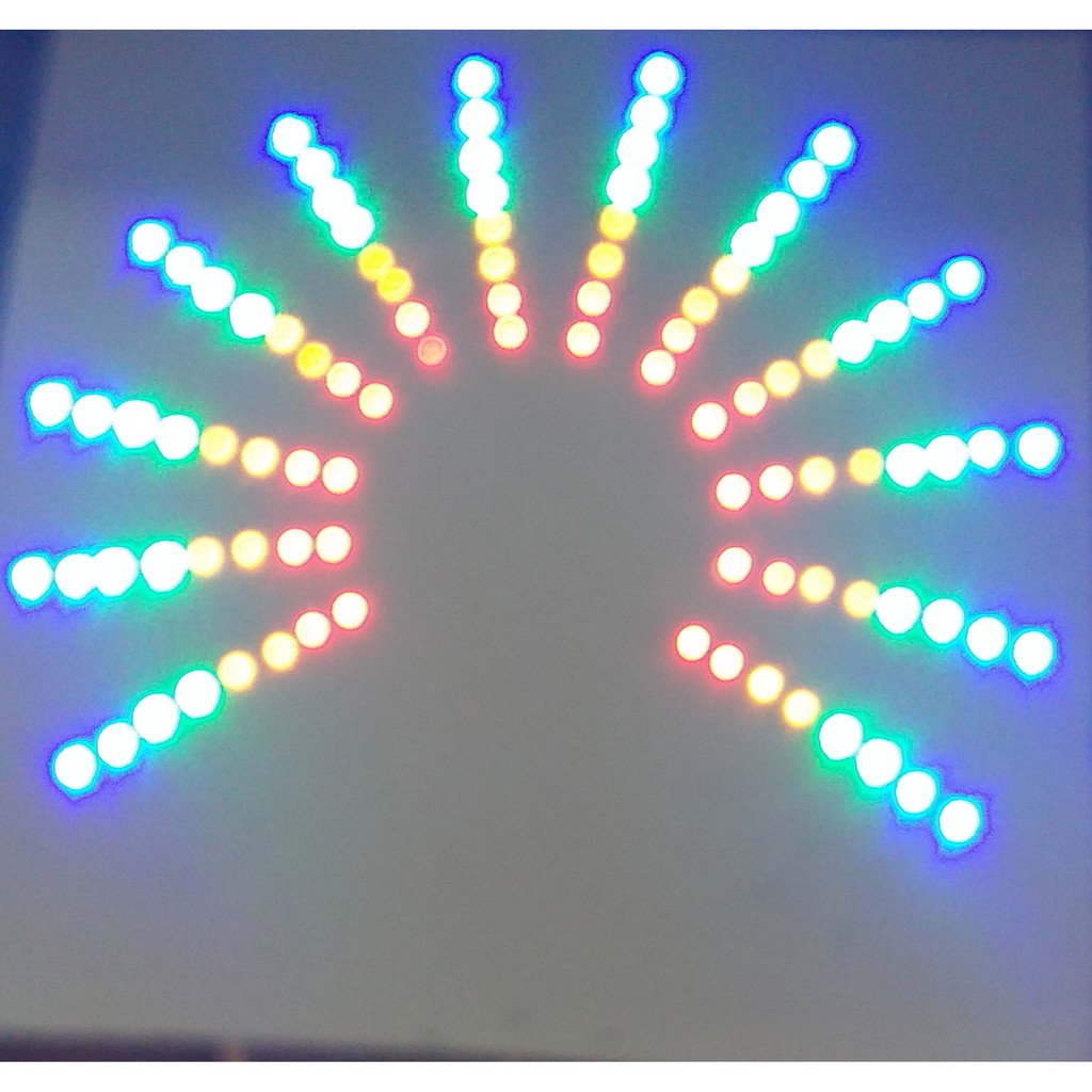 Đèn hào quang phật, led nháy nhiều màu cho tranh phật, đấu sẵn mạch 30cmx30cm