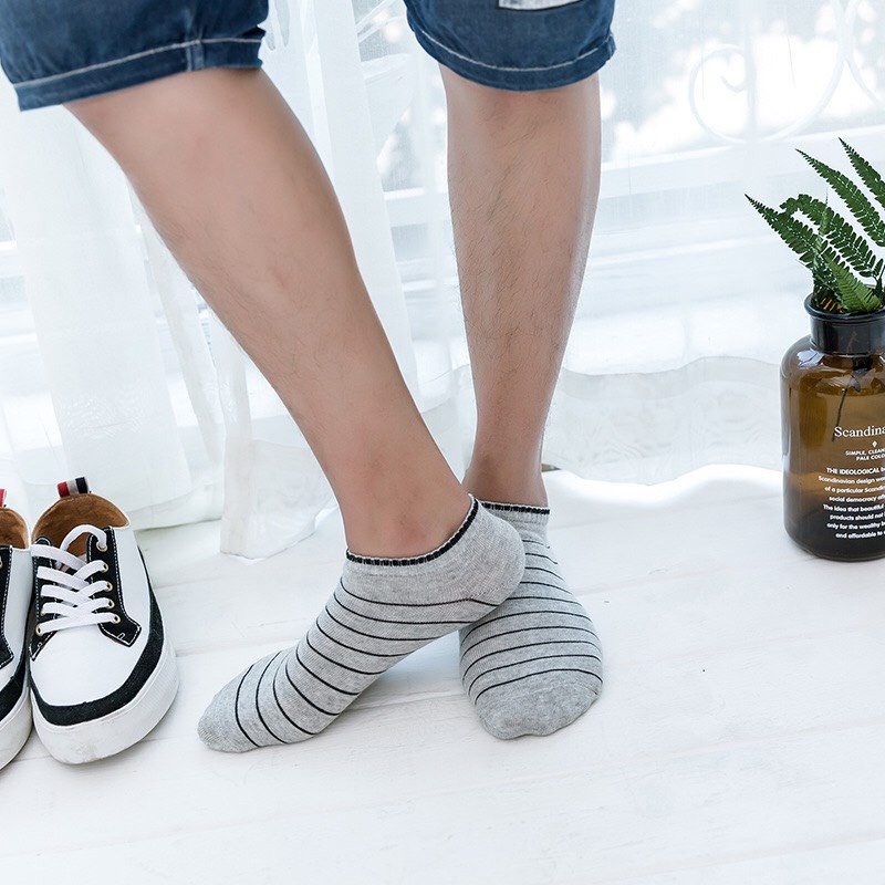 [5 đôi] Vớ Tất nam cổ ngắn thể thao thoáng khí ngăn mùi thấm hút mồ hôi TN02 Tacado