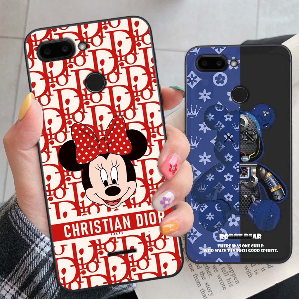 Ốp lưng Xiaomi REDMI 6 hình thương hiệu, thời trang, cute, đáng yêu