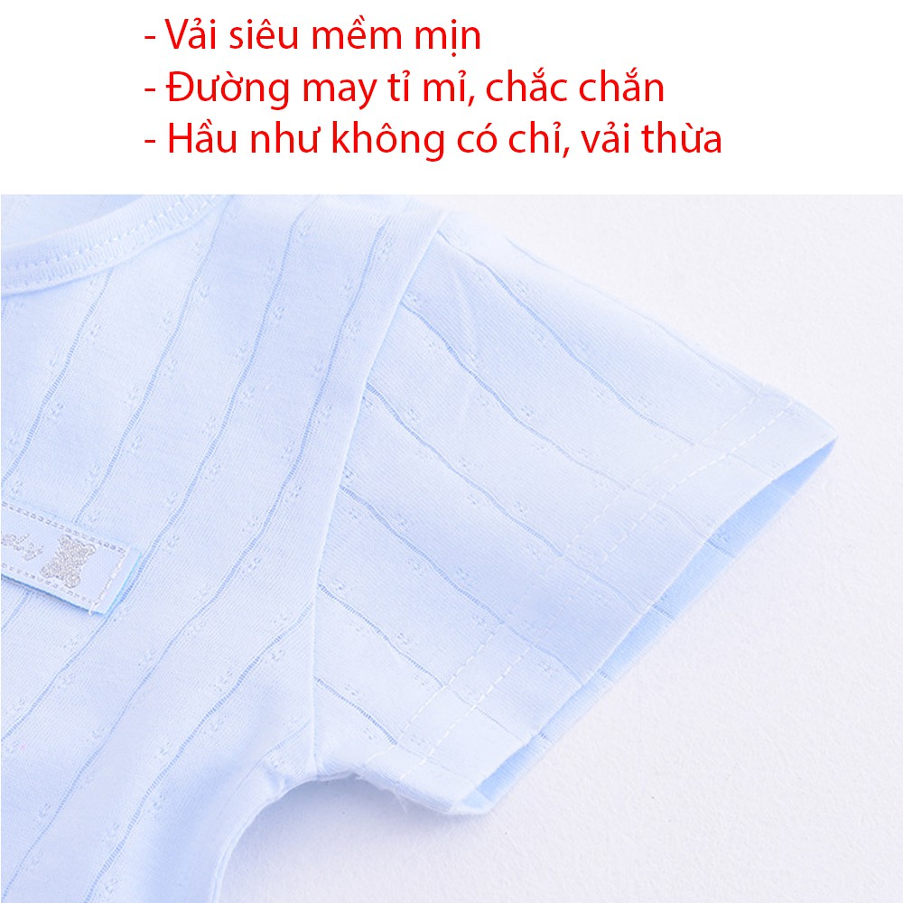 Body đùi, bodysuit cho bé trai, bé gái vải sợi bông tinh khiết, hàng xuất khẩu cao cấp _ BD01