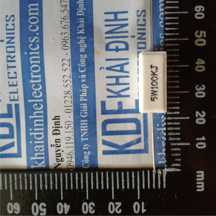 điện trở 5W, 100KΩ (10 con) kde0079