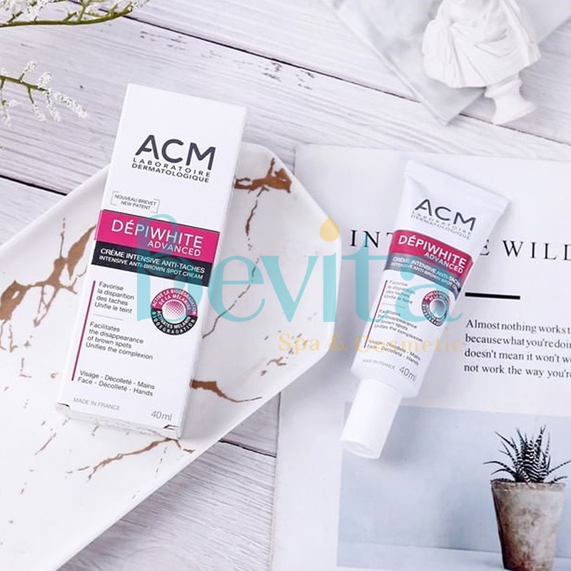 Kem dưỡng sáng da ACM Depiwhite Advanced Intensive Anti Brown Spot Cream 40ml, kem dưỡng giúp mờ tàn nhang - Bevita