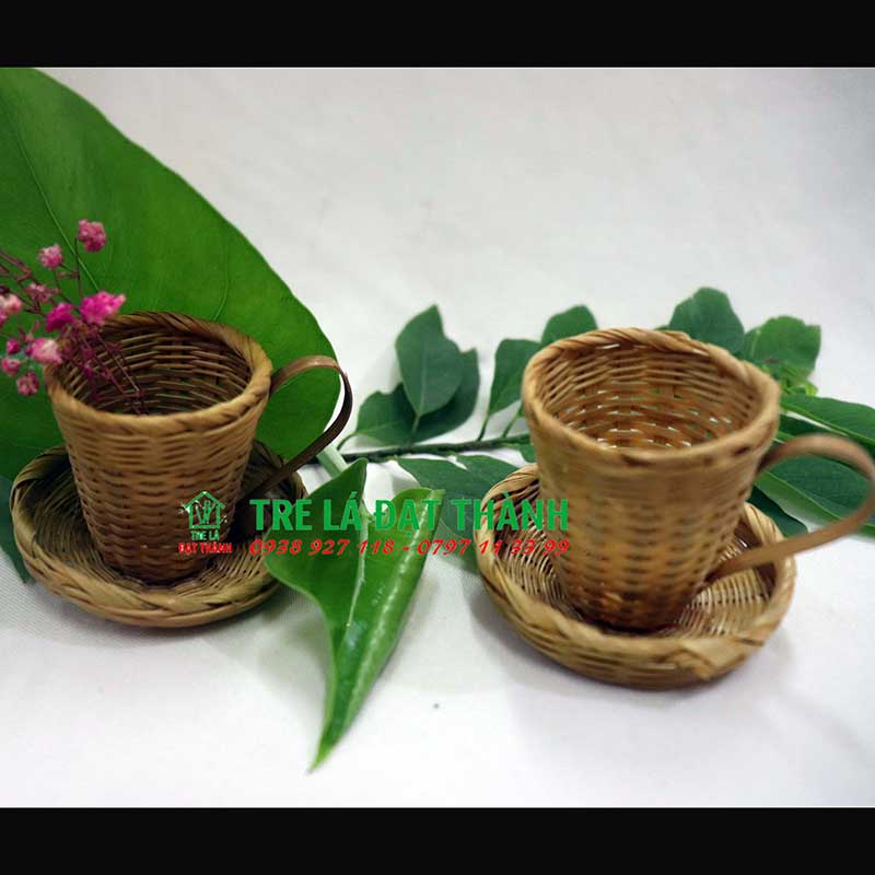 Ly trà mini BẰNG TRE, sản phẩm trang trí