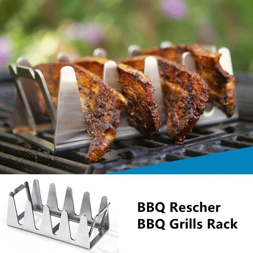 Vỉ Nướng BBQ Bằng Thép Không Gỉ Chịu Nhiệt Độ Cao Đa Năng Dễ Vệ Sinh