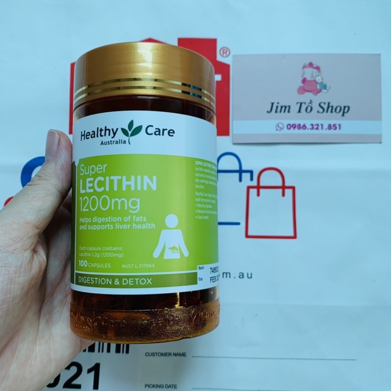 [Tem Chemist] Mầm đậu nành Healthy Care Super Lecithin đẹp da, đào thải độc tố gan, cân bằng nội tiết tố