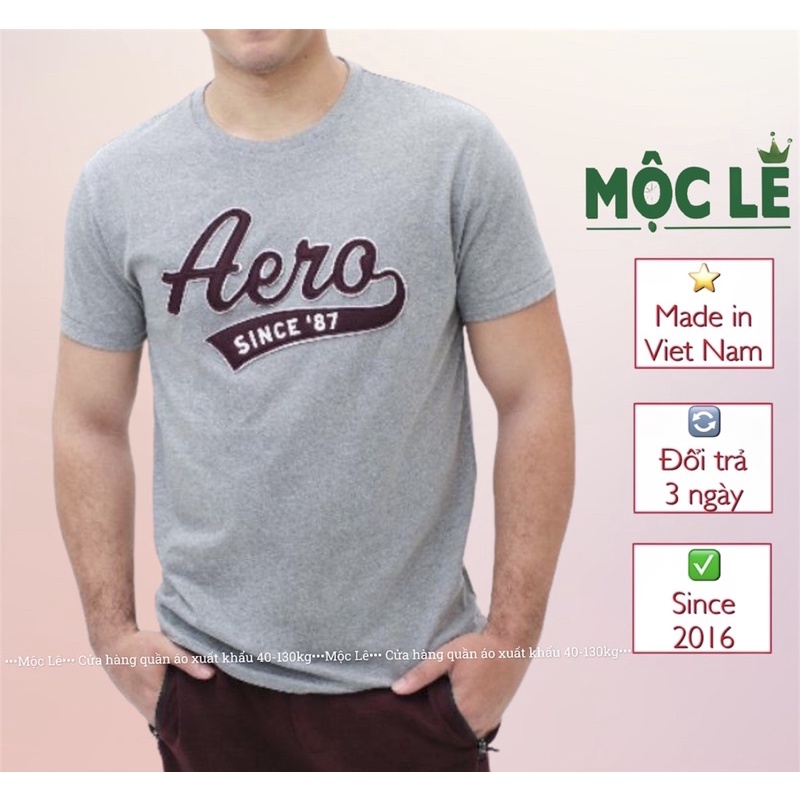 Áo thun phông 100%cotton cổ tròn aero unisex vnxk freesize nam nữ xuất dư