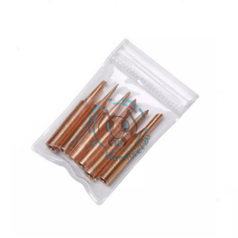 Set 6 mũi hàn đồng nguyên chất, chất lượng cao dùng cho mỏ hàn .kienstore358
