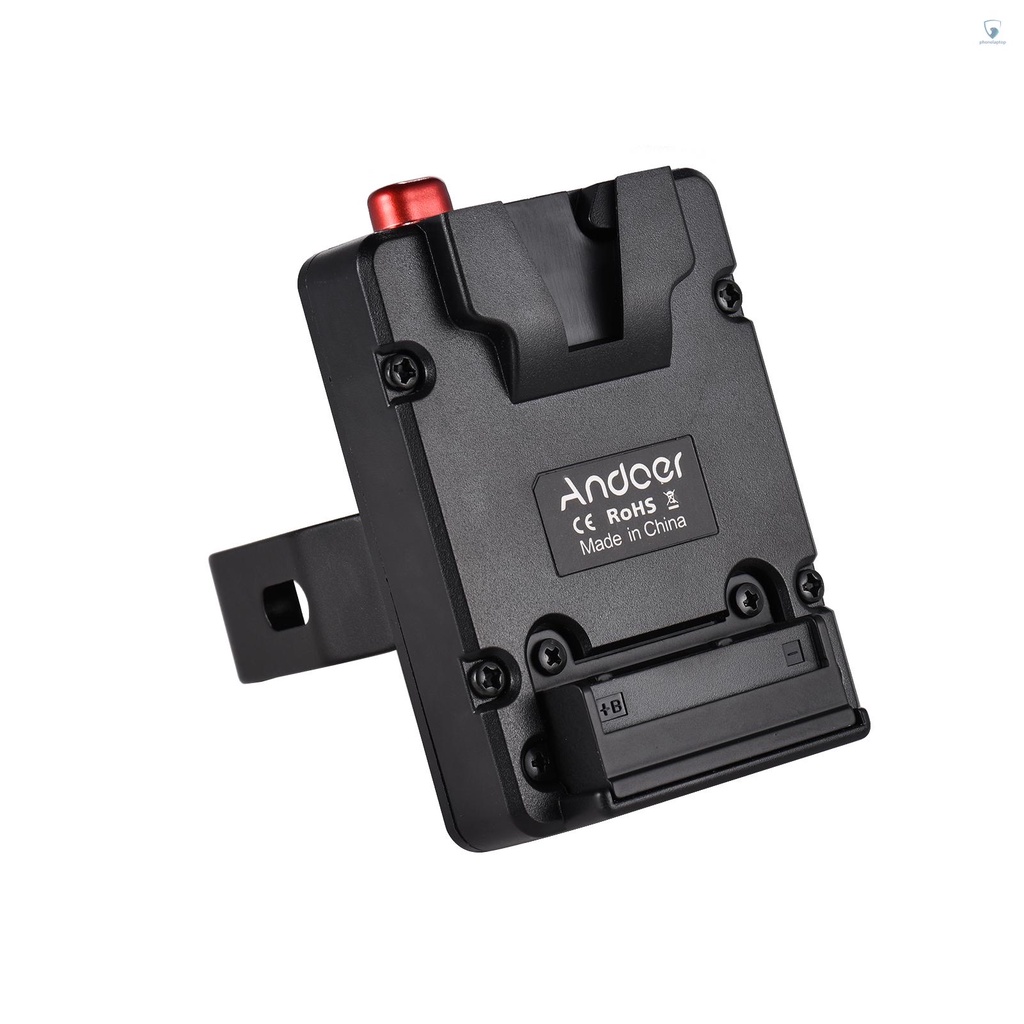 Bộ Chuyển Đổi Nguồn Pin Andoer Mini Nano Khóa Chữ V Kèm Kẹp Cho Pin Mini V-mount