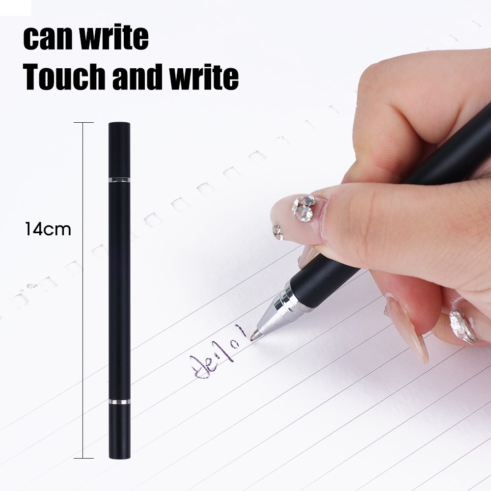 Bút Cảm Ứng Hai Đầu 2 Trong 1 Độ Nhạy Cao Chống Trượt Thông Dụng Cho Điện Thoại / Máy Tính Bảng