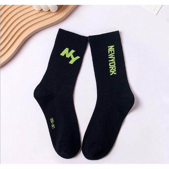 Tất Vớ NY, LA  cổ cao Nam Nữ Unisex phong cách thể thao, đường phố, năng động.