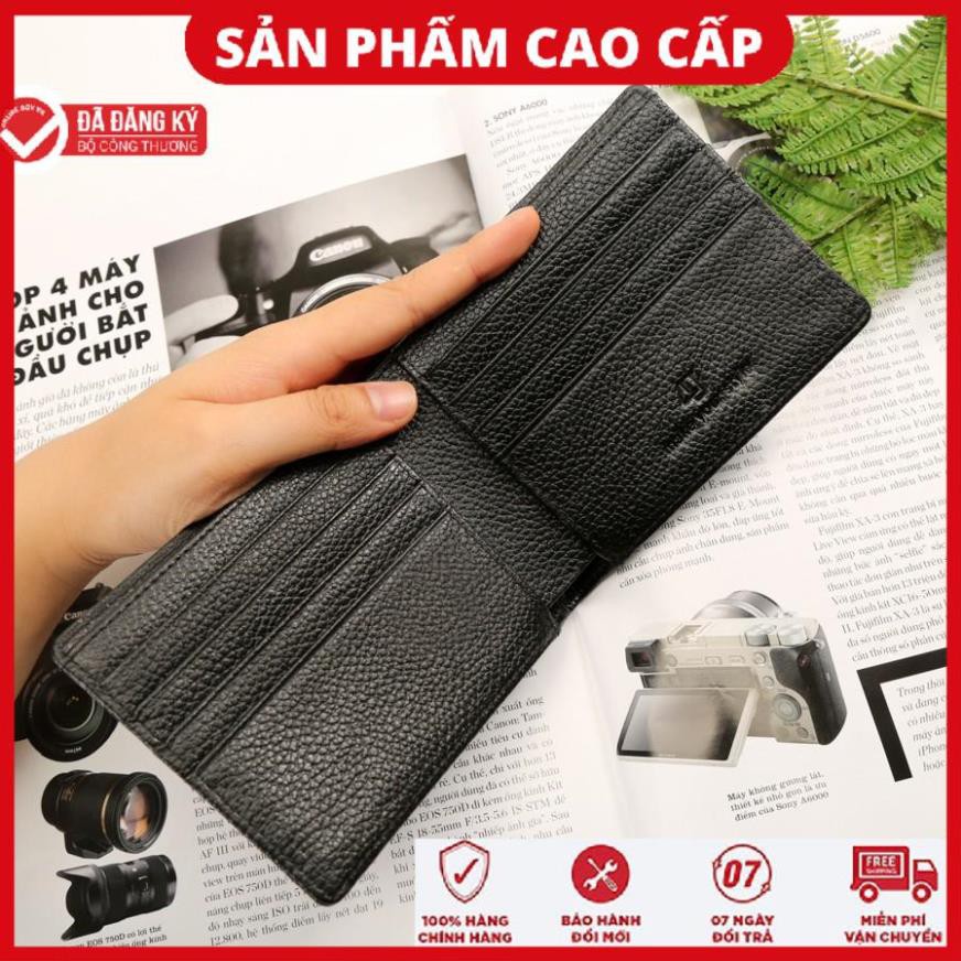 [Mã FAMALLT5 giảm 15% đơn 150K] Ví Da Nam 4U Cao Cấp Phong Cách Sang Trọng Lịch Lãm F140 (đen - nâu)