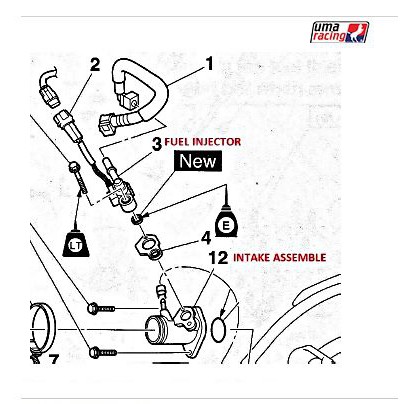 ĐẦU KIM PHUN UMA RACING 160cc 240cc 320cc CHÍNH HÃNG