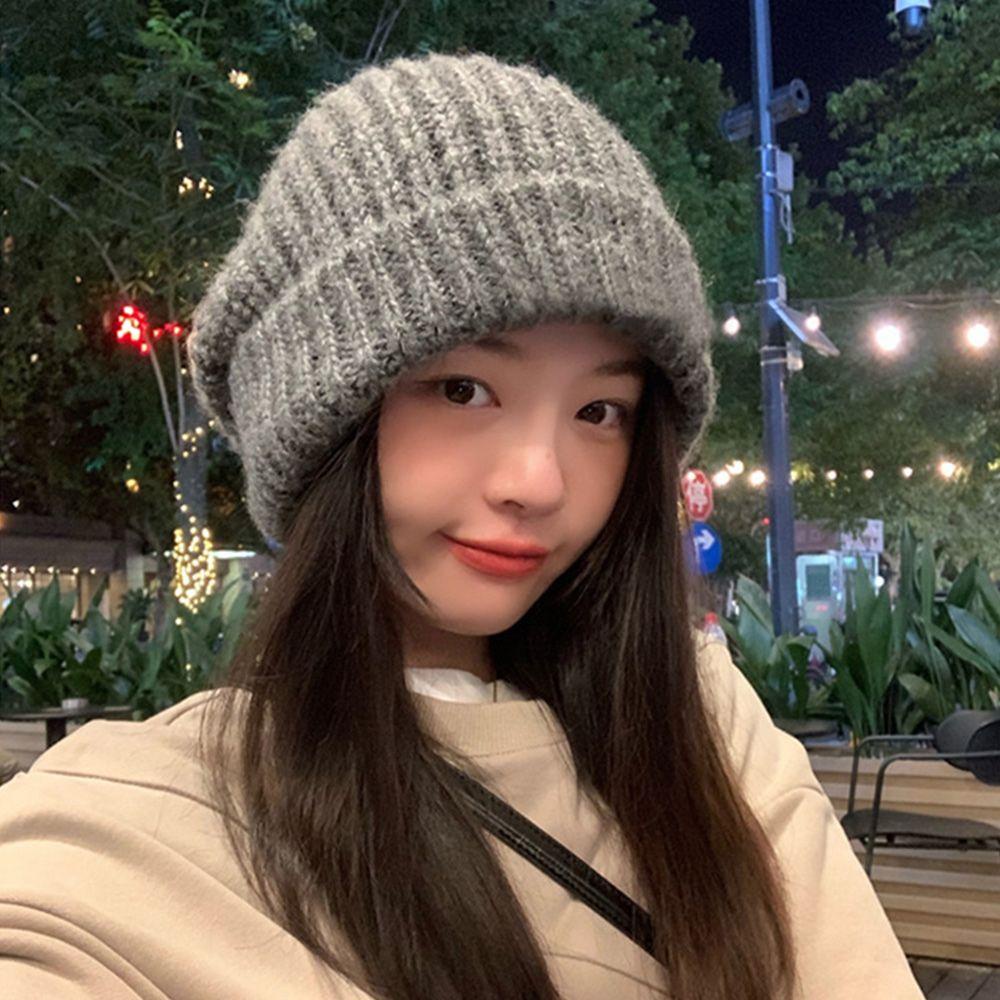 Mũ Beanie Dệt Kim 5 Màu Tùy Chọn Cho Nam Và Nữ