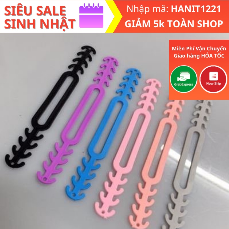 [Combo 20sp 5 màu] Quai Đeo Khẩu Trang Y Tế [Hỏa Tốc 30p] Tai Giả Chống Đau Tai - Chất Liệu Silicone