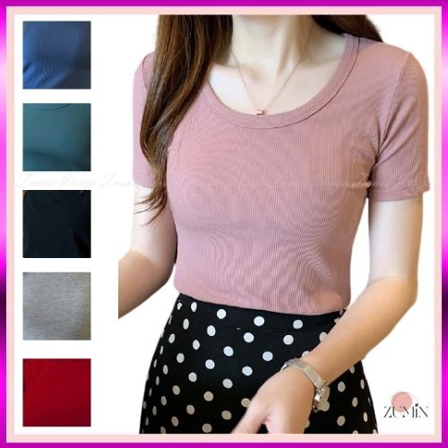 Áo thun tăm 👚Áo thun nữ 👚Áo cotton siêu mềm mát màu sắc trẻ trung