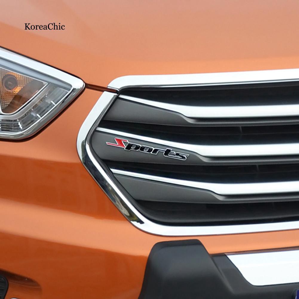 Miếng dán logo trang trí xe hơi 3D kim loại thời trang