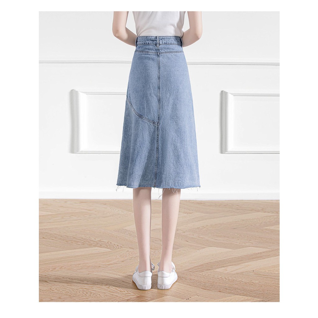 Chân Váy Bò Dài Xẻ Thời Trang Đơn Giản | BigBuy360 - bigbuy360.vn