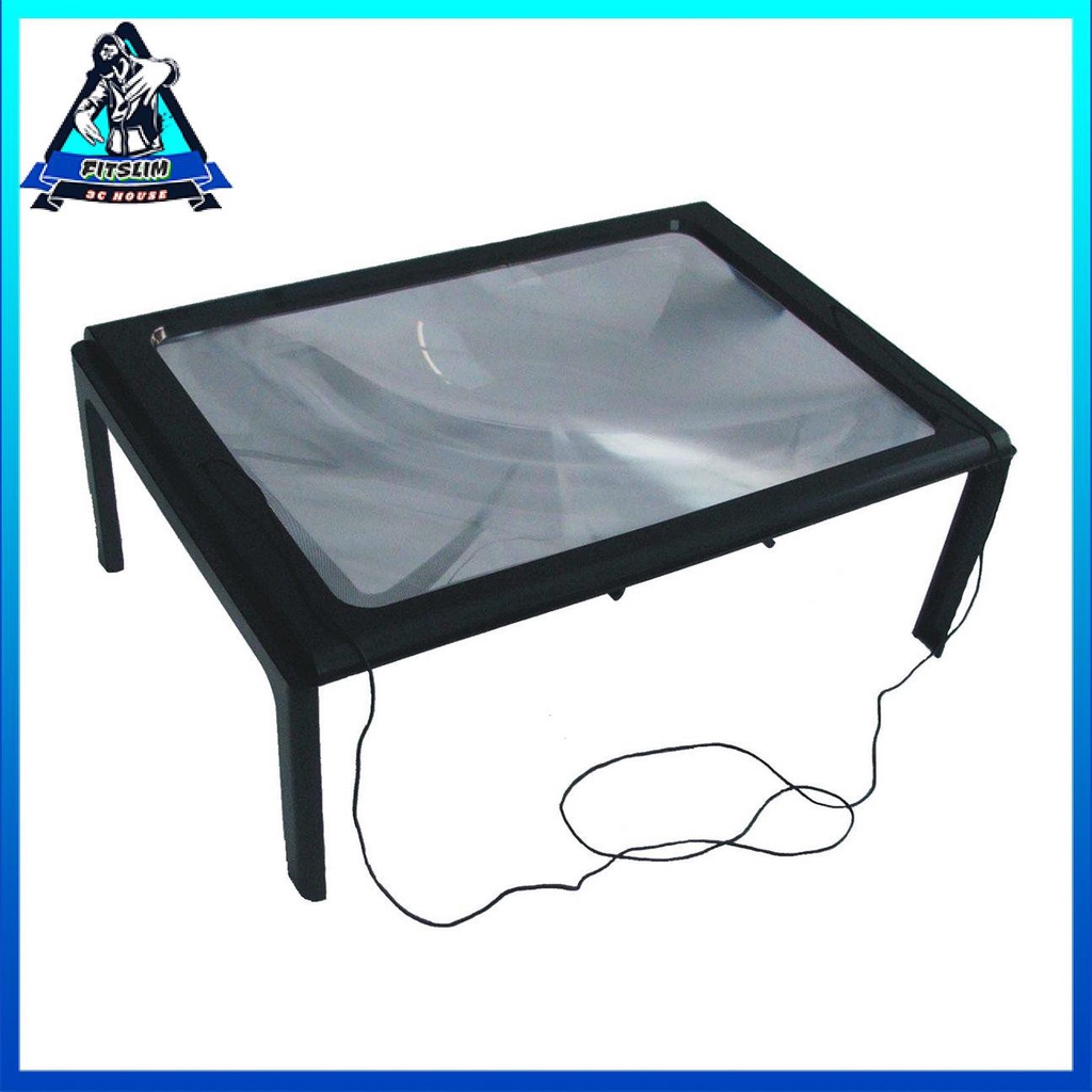 A4 Toàn trang 3X Bàn để bàn Kính lúp có thể gập lại Kính lúp Kính đọc sách