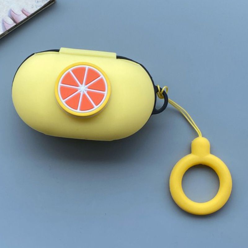 Vỏ Bảo Vệ Hộp Sạc Tai Nghe Buds / Buds + Họa Tiết Trái Cây Bằng Silicone
