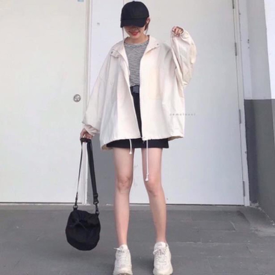 ÁO KHOÁC KAKI Form Dơi 1 Lớp (M125 - Kèm Ảnh Thật)