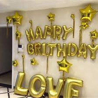 Thanh lý nghỉ bán - set bóng sinh nhật chữ love đại - trang trí sinh nhật người lớn