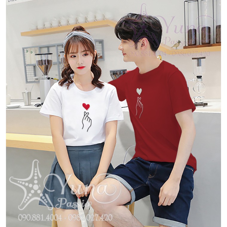 FREE SHIP - Áo Cotton Thái Thêu Thả Tim Cao Cấp - Form Rộng Nam Nữ