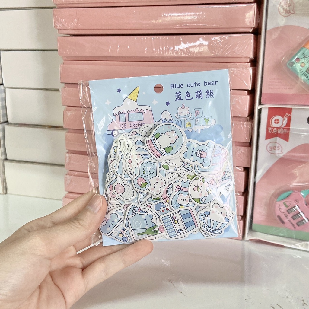 Mua Túi Sticker Thỏ và Gấu (200 Miếng) (Trang Trí Sổ / Bullet Journal ...