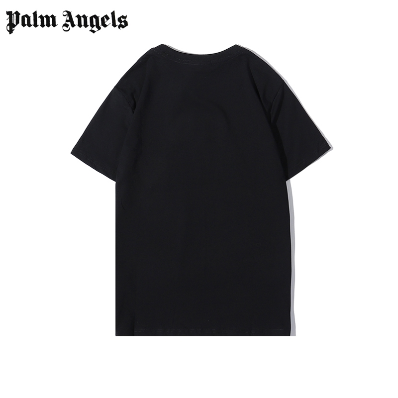 Palm Angels Mickey Embroidery Short Sleeve T-shirt Casual Tee Unisex Tops